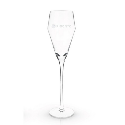 Viski® Angled Crystal Prosecco Glass