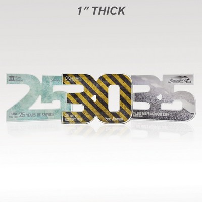 1" Acrylic Numerals Style 30 – Traditional Series