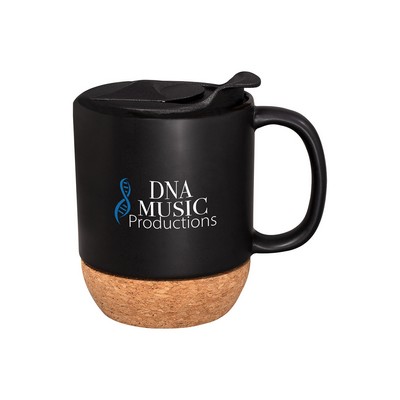 14 oz. Ceramic Mug With Cork Base.