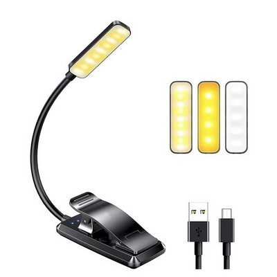 LED Flexible Reading Light With Book Clip