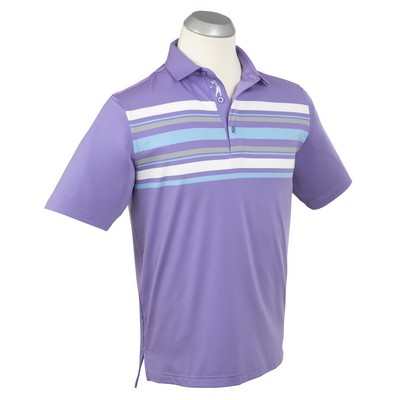 Bobby Jones Men's Performance Engineered Stripe Polo Shirt