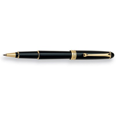 Luxury Line Aurora 88 Black with Gold Trim Rollerball