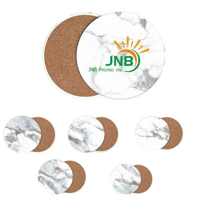 Absorbent Ceramic Marble Drink Coaster