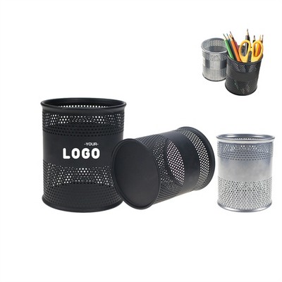 Cylinder Metal Mesh Pen Holder
