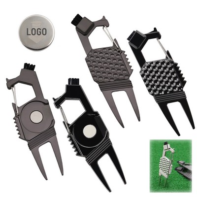 5 In 1 Golf Divot Repair Tool Magnetic Ball Marker