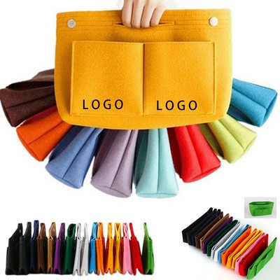 Versatile Felt Cosmetic Bag