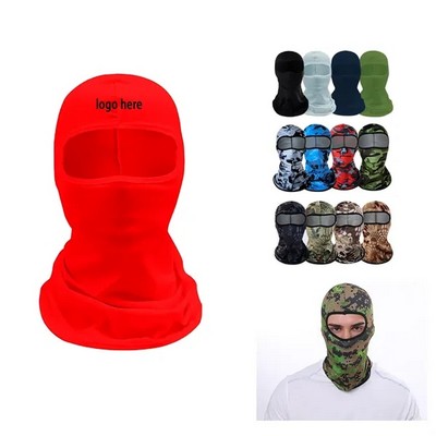 Ice Silk Sunscreen Balaclava Full Face Hijab Mask
