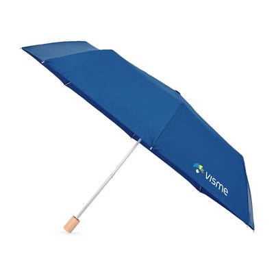 Elements 43" Recycled Manual Folding Umbrella - Royal Blue