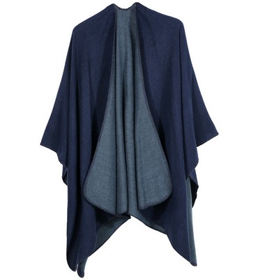 Women's Wrap Open Front Poncho Cape