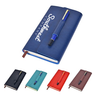 Leather Notebook with Pen