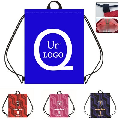 13.39X16.93" Oxford Fabric Drawstring Backpack