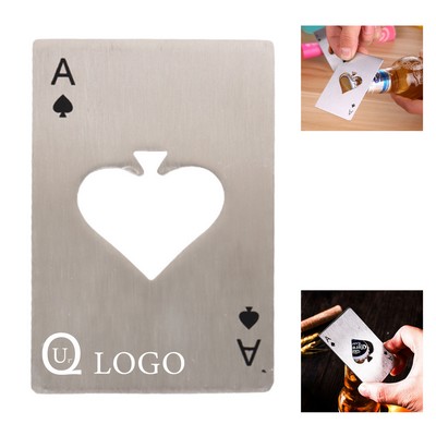 Stainless Steel Card-Shape Bottle Opener