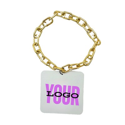 Fan 34" Chain with Medal (6"x6"x0.50")