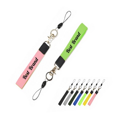 1" Wide Polyester Wristlet Keychain