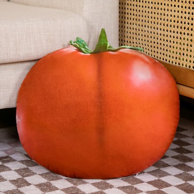 15'' to 20" Personalized Unique Stuffed Pillow Toy Custom Vegetable Tomato Shaped Pillow