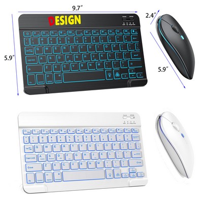 Rechargeable Wireless Keyboard and Mouse Combo