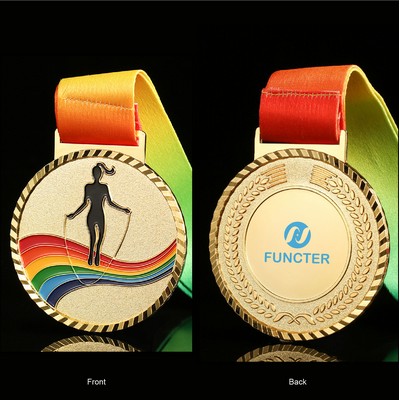 Rope Skipping Award Medal Winner Medallion for Athletic Sports, Competitive Sports