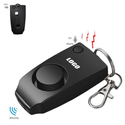 Safety Alarm Keychain w/Whistle