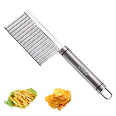 Crinkle Blade Wavy Slicer Cutter Knife Stainless Steel Tool