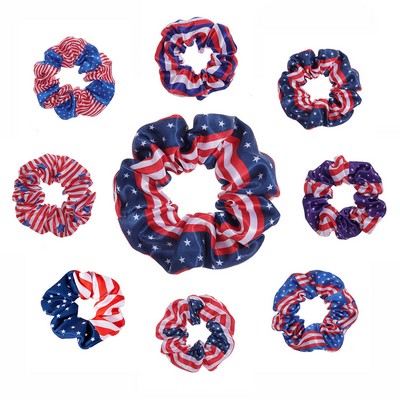 American Flag Hair Scrunchies