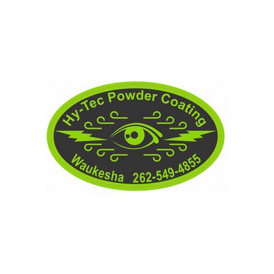 Decal On White Vinyl Material - Laminated For Extended Outdoor Use (8"X4.5")