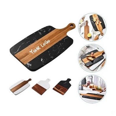 Wooden Marble Cheese Cutting Board Kitchen