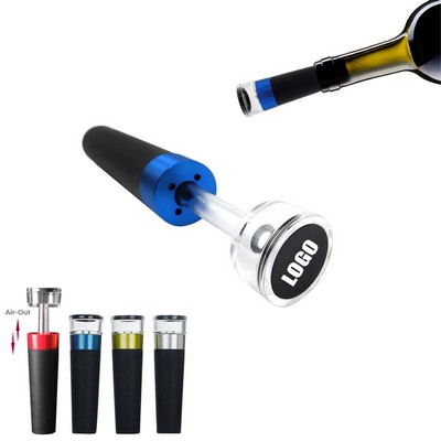 High Quality Aluminum Ring Vacuum Wine Bottle Stopper