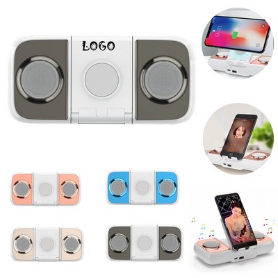 Mobile Phone Stand with Wireless Bluetooth Speaker