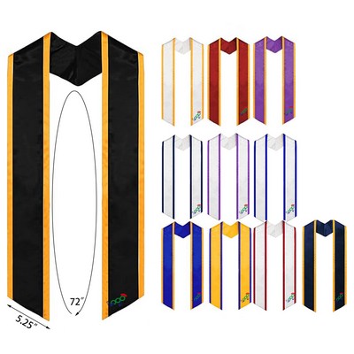 Adult 72" Long Plain Graduation Honor