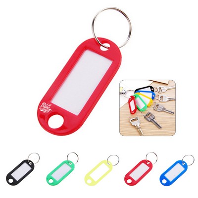 Plastic Key Tag with Label Window