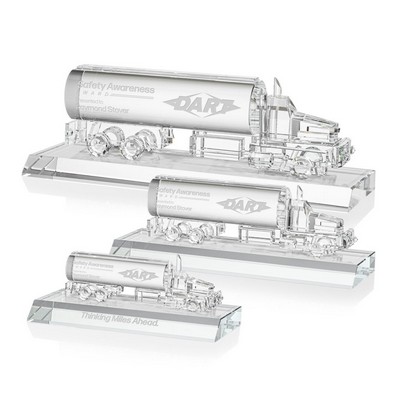 Crystal Oil Tanker on Base - Clear