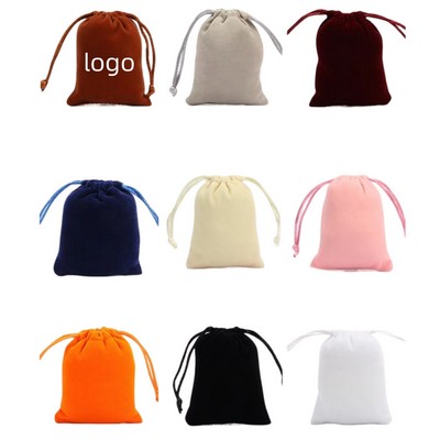 Drawstring Velvet Bag