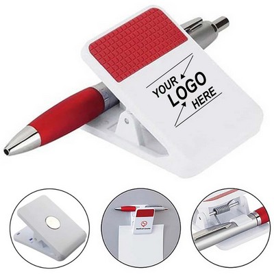 Magnetic Pen Clip Holder for Fridge and Desk