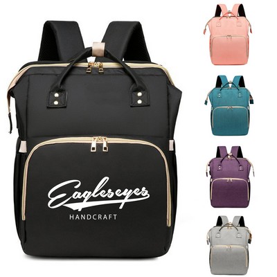 Diaper Backpack with Changing Station