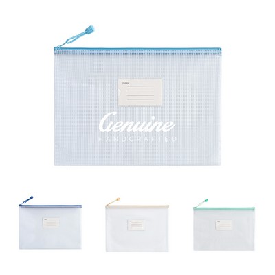 Zippered Water-Resistant PVC Storage Pouch