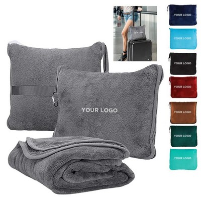 2 in 1 Travel Blanket Pillow
