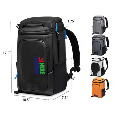 30 Cans Portable Lightweight Insulated LeakProof Cooler Backpack