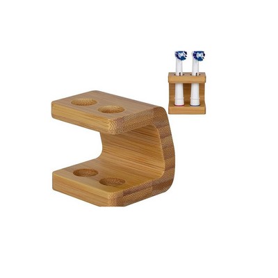 Toothbrush Head Holder Freestanding Bamboo Storage Holder