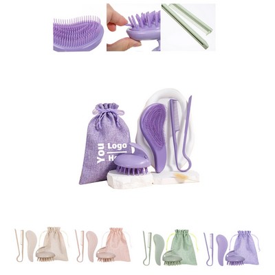 Eco-friendly Wheat Straw Hair Care Set