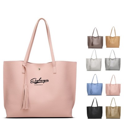 Elegant Leather Tote Bag