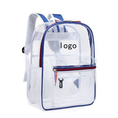 High Quality Pvc Clear Colorful Storage Backpack