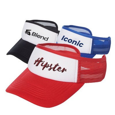 Dual-Tone Polyester Mesh Panel Visors