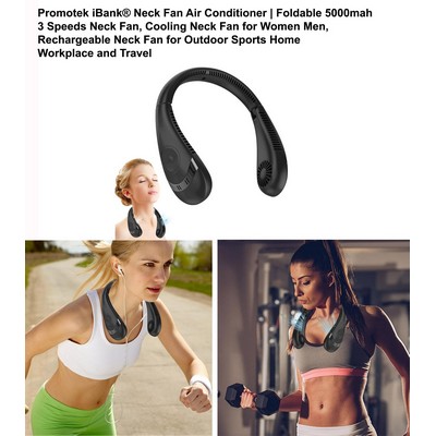 Promotek iBank® USB Rechargeable Neck Fan Air Conditioner