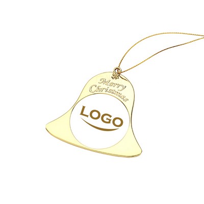 Metal Christmas Tree Bell Shape Pendant.