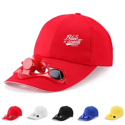 Solar Power Fan Cap