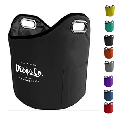Insulated Lunch Cooler Bucket Shape Bag