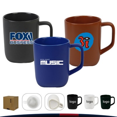 18 OZ. Zephra Ceramic Coffee Mug