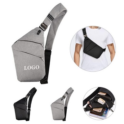 Slim Polyester Chest Shoulder Bag