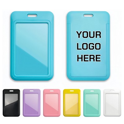 Slide-On Id Card Holder - Abs Plastic Badge