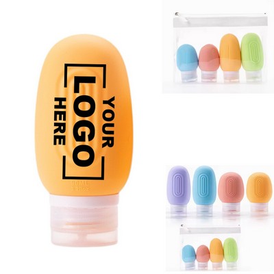 3.2 oz Silicone Travel Bottles for Shampoo